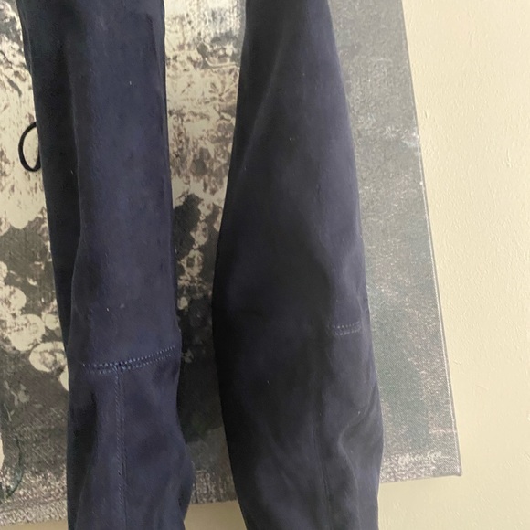 Marc Fisher Humor Blue Suede over the knee boots - Picture 12 of 14